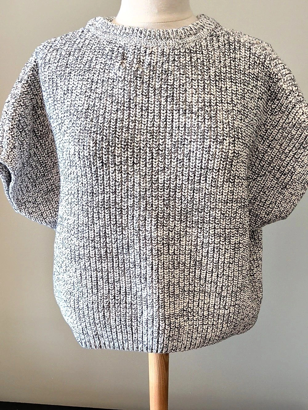 Gap Ribbed Knit Sweater Gray Size Large Like New